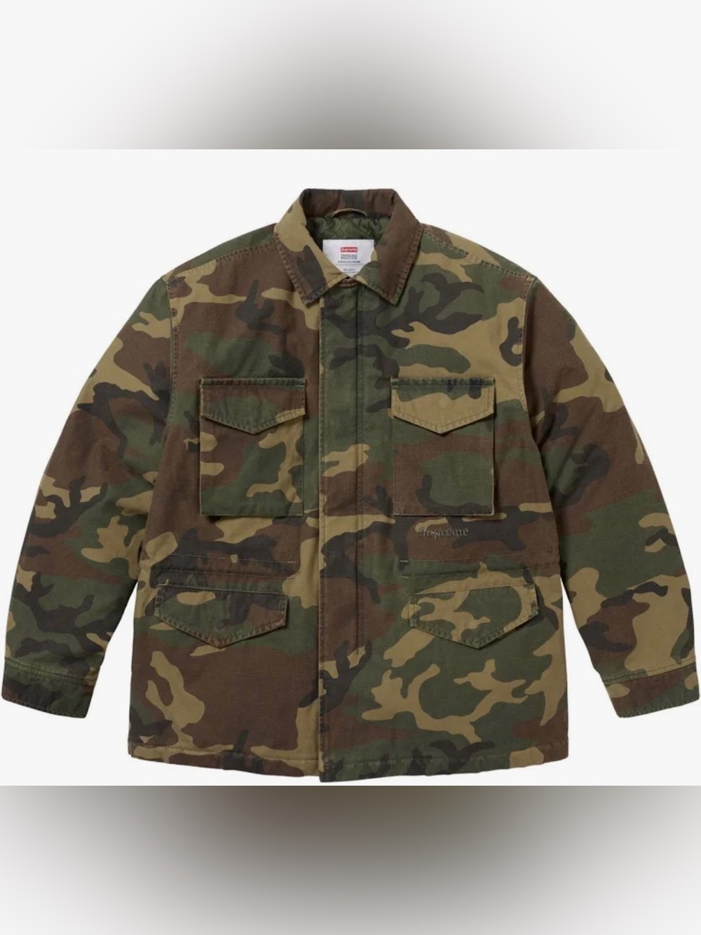 Supreme AOI Cross M52 Jacket Woodland Camo